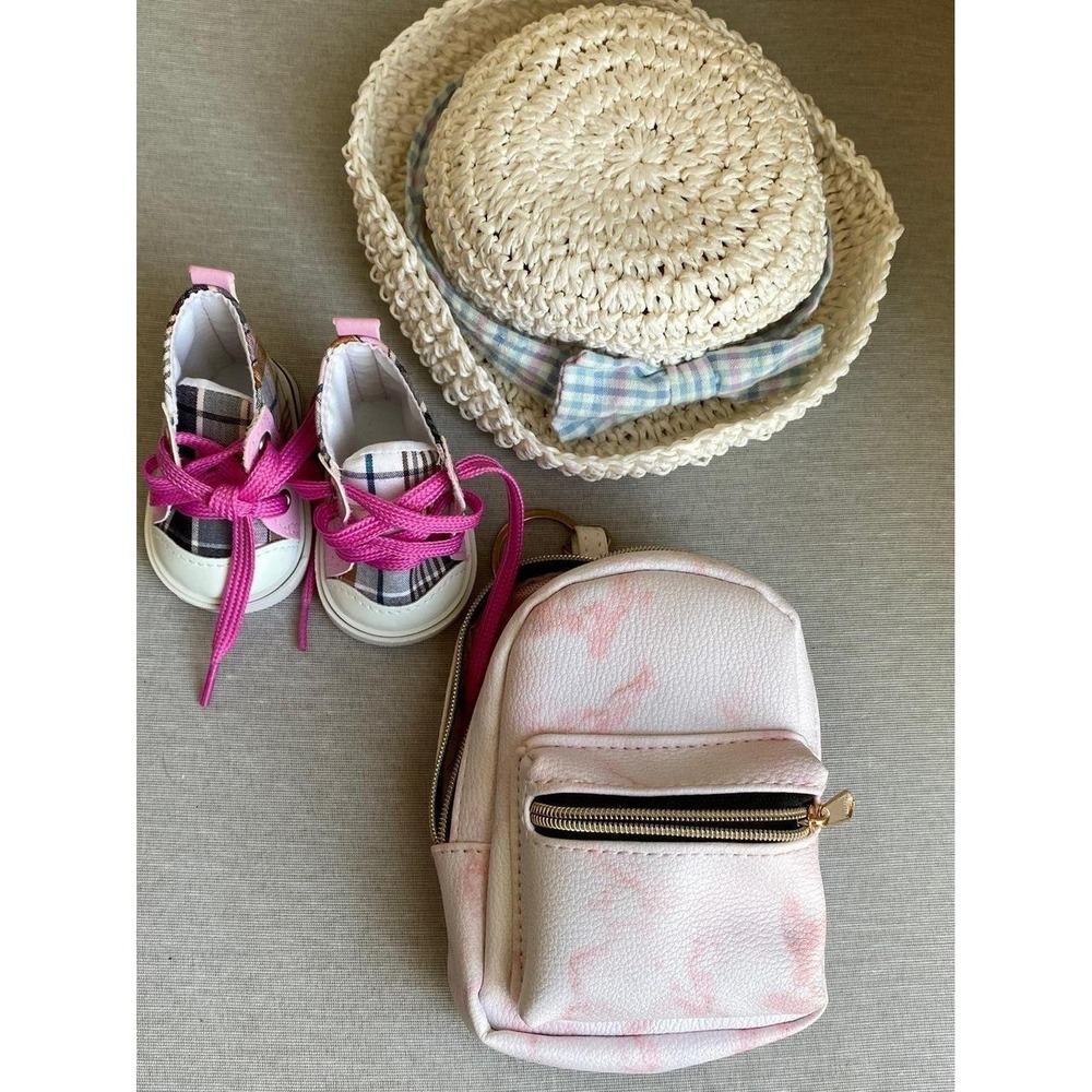 Doll Hat Battat Sneakers Backpack Lot Of 3 Our Generation
